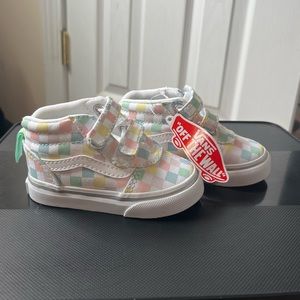 Toddler Size 4 Multicolored High-Top Vans